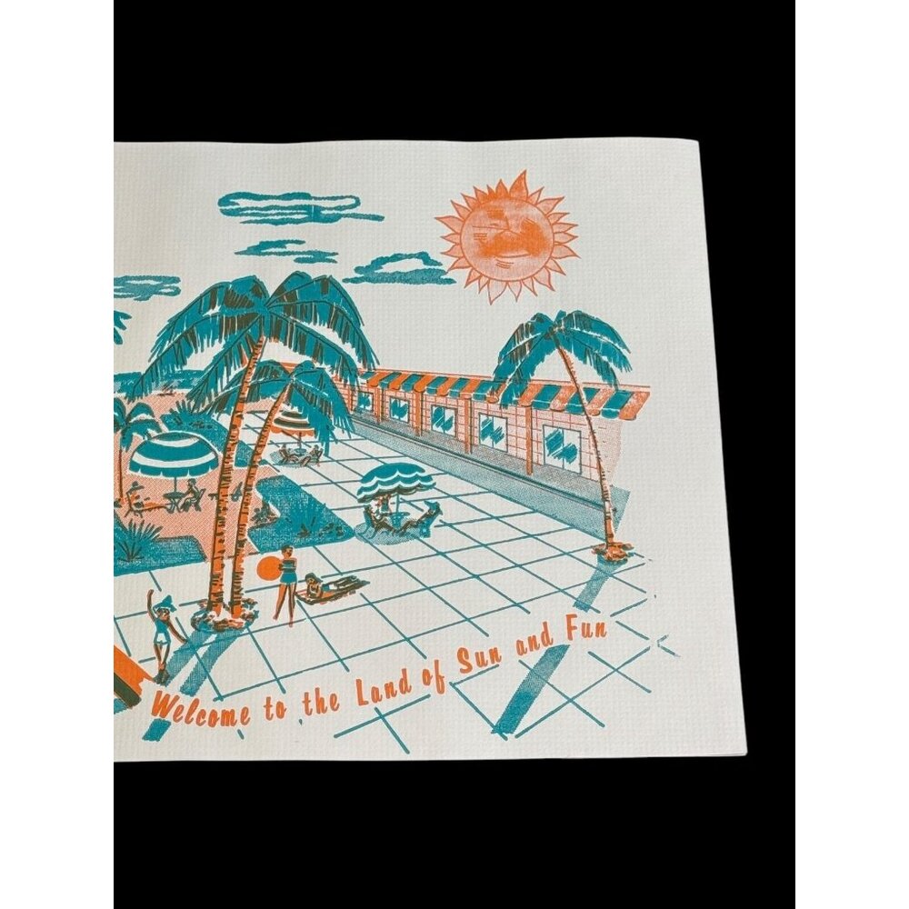 20 Vintage Paper Bathmat Bath Mat Smith-Lee Co. Florida 14 1/4" x 20 1/2" - Picture 13 of 16